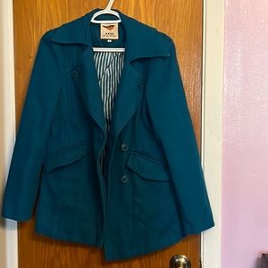Beautiful Turquoise Blue Coat or (Bundle 3 for 50)
